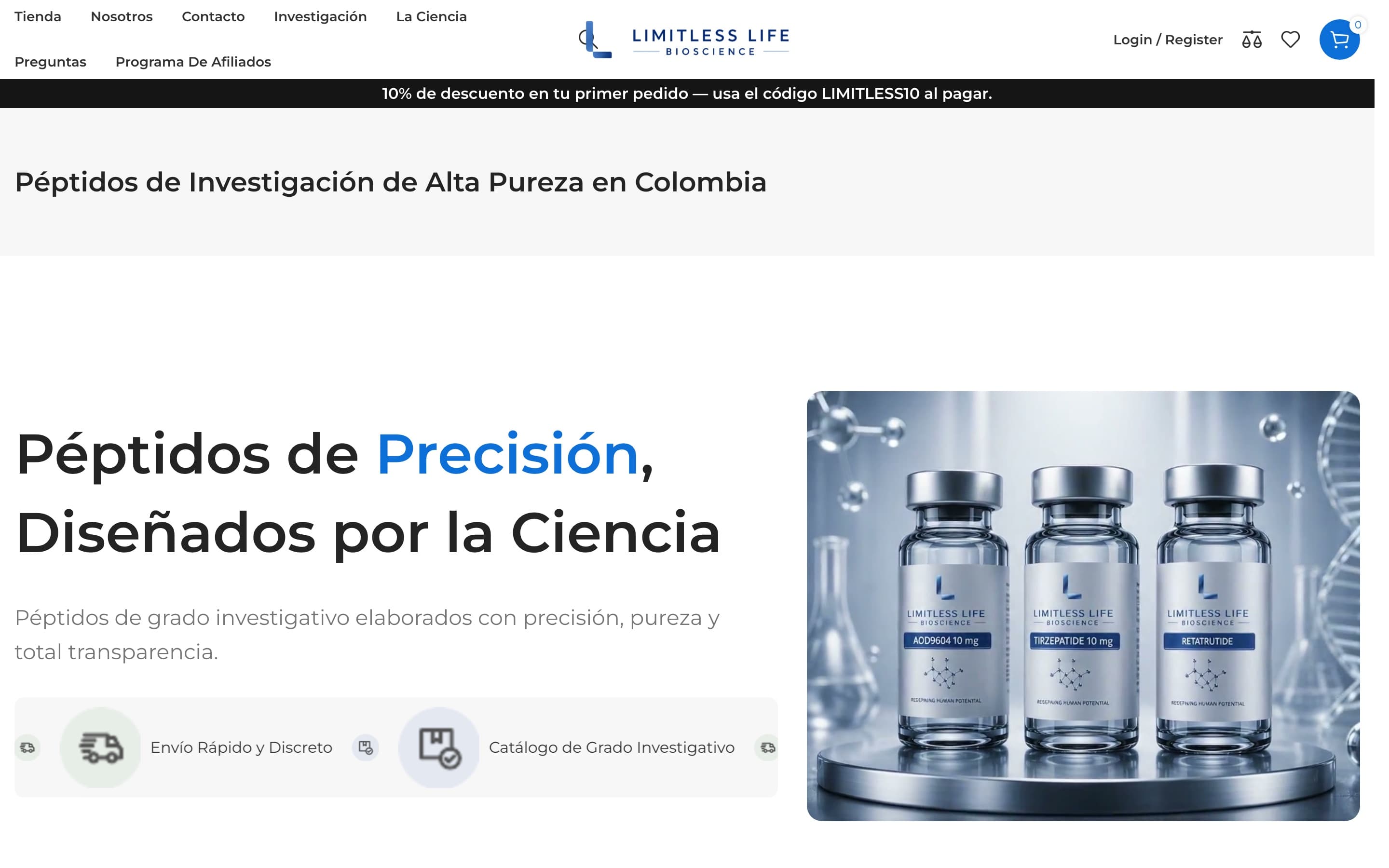 Web de Limitless Life