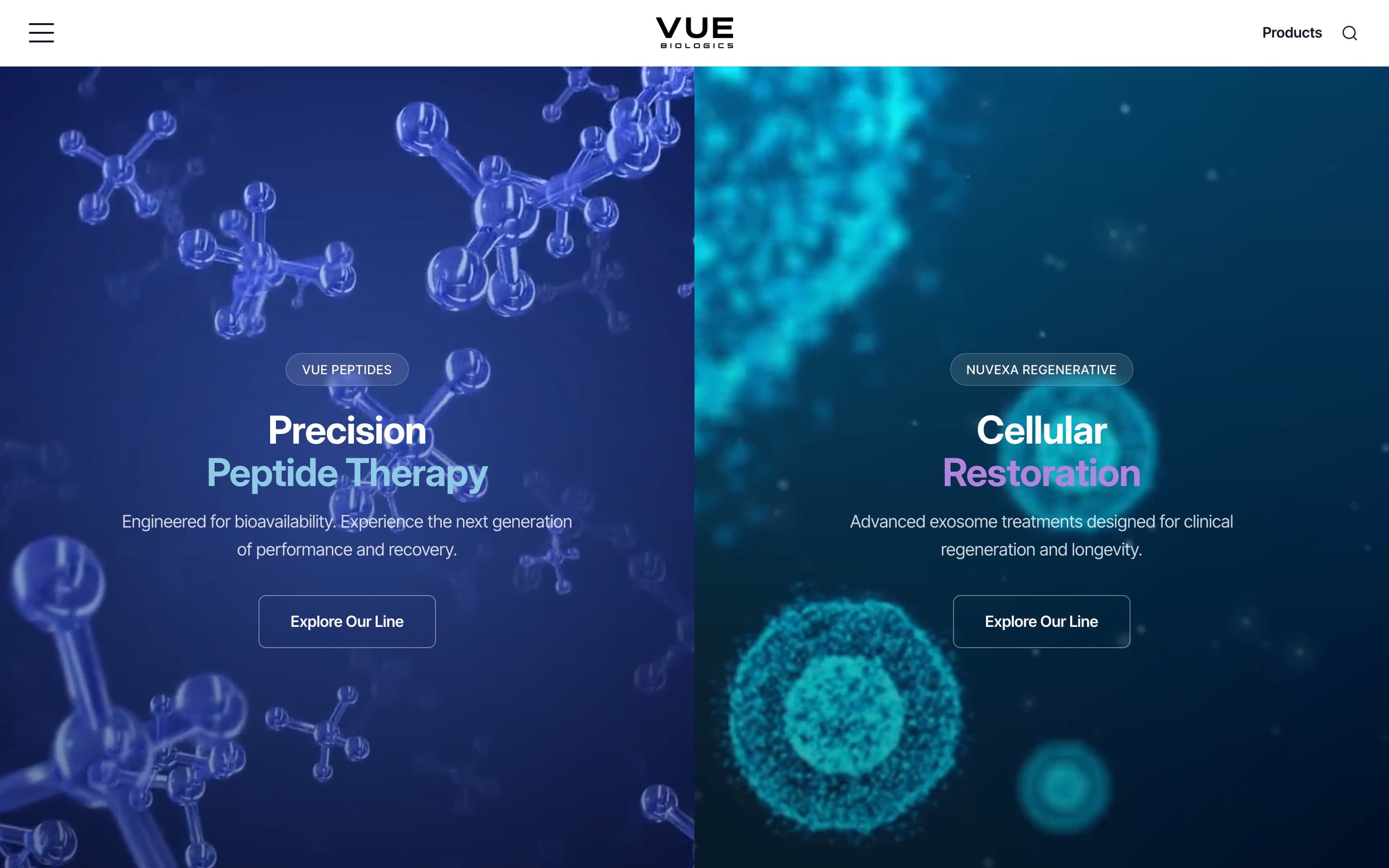 Web de Vue Biologics